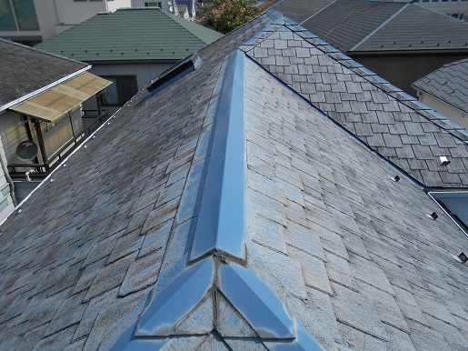 耐候性・光沢保持性が高い塗料で屋根までピカピカに